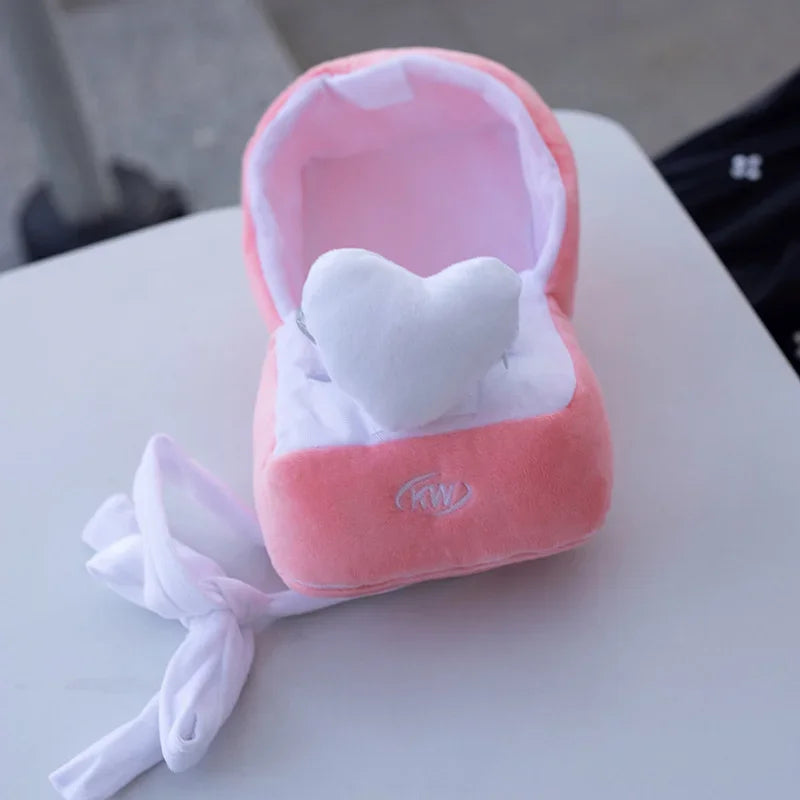 Puppy Love Heart Ring Plush Box